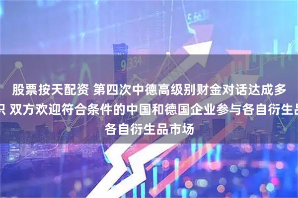 股票按天配资 第四次中德高级别财金对话达成多项共识 双方欢迎符合条件的中国和德国企业参与各自衍生品市场